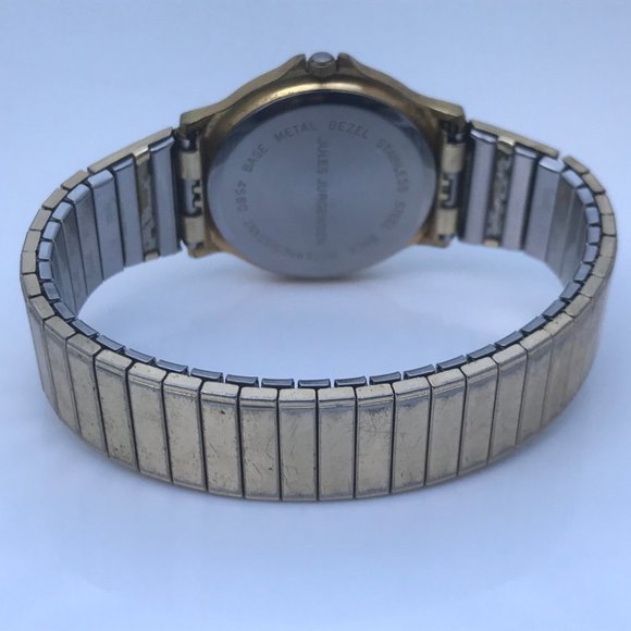 Jules Jurgensen Watch Slimline Quartz Gold Tone Vi - Picture 6 of 10